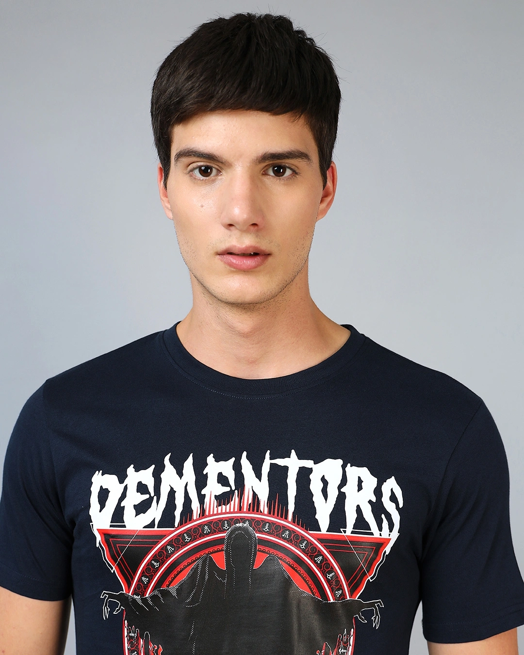 Men's Blue Dementors Graphic Printed T-shirt - Image 2